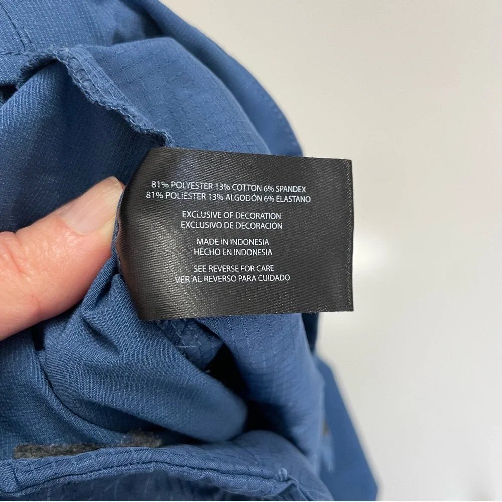 Banana Republic Flat-Front Golf Shorts Deep Blue Mens 40 Athletic Gorpcore